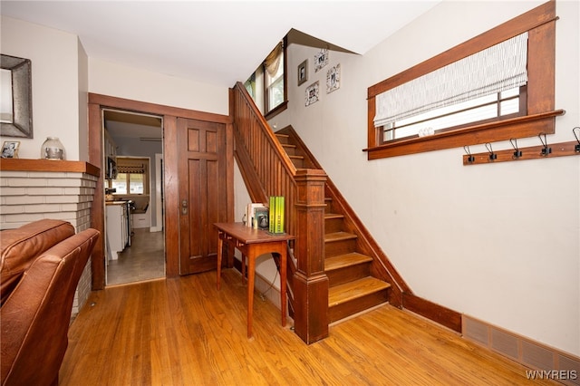 128 Argonne Dr, Tonawanda, NY 14217 - stairs with wood finished floors