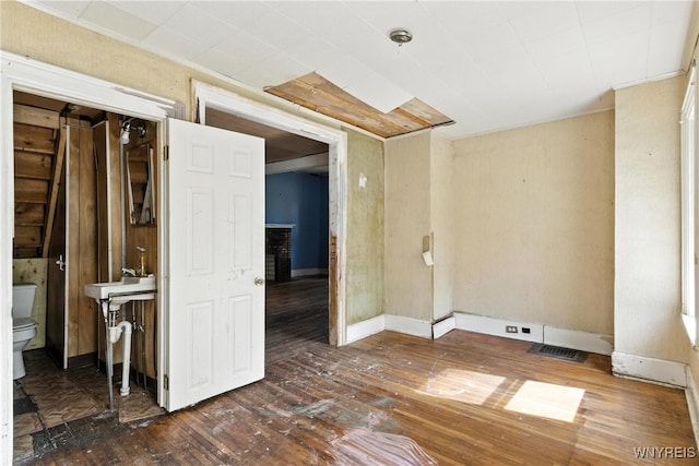 349 Willow St, Lockport City, NY 14094 - empty room featuring hardwood / wood-style flooring and baseboards