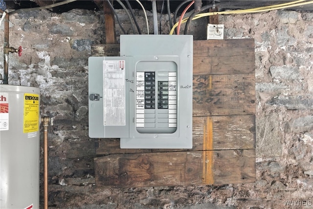 349 Willow St, Lockport City, NY 14094 - utilities with electric panel and water heater