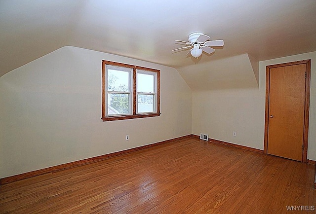 107 Singer Dr, West Seneca, NY 14224 - additional living space with wood finished floors, ceiling fan, and vaulted ceiling