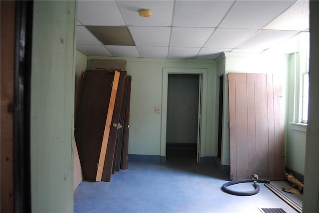 136 N Fraley St, Kane Boro, PA 16735 - unfurnished room with a smoke detector and a drop ceiling