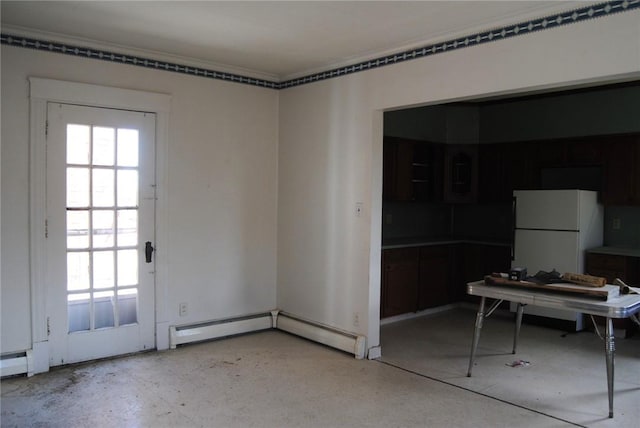 136 N Fraley St, Kane Boro, PA 16735 - unfurnished dining area featuring ornamental molding