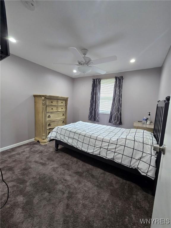 207 Shetland Dr, Amherst, NY 14221 - carpeted bedroom featuring recessed lighting and ceiling fan