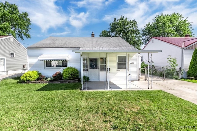 686 Harrison Ave, Tonawanda, NY 14223 - view of front of home featuring a chimney and a patio