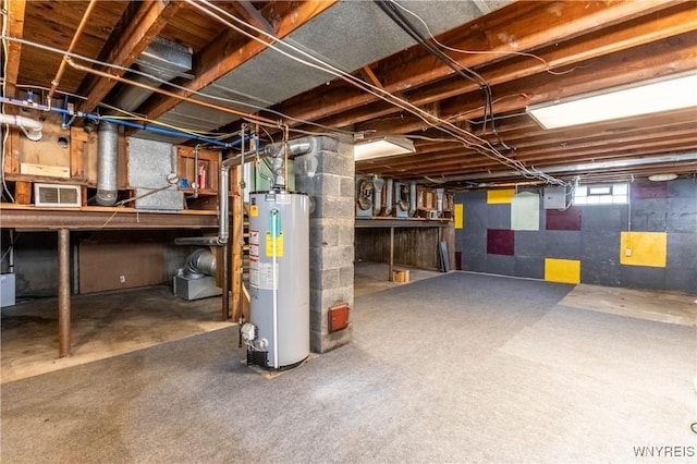 686 Harrison Ave, Tonawanda, NY 14223 - below grade area featuring gas water heater
