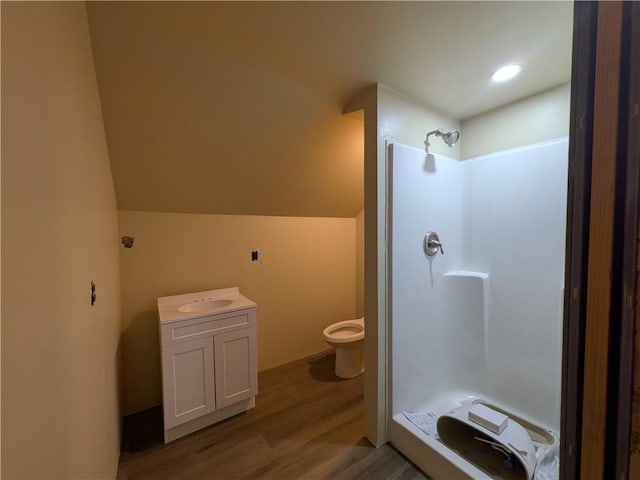 15 Clark Dr, Otto Twp, PA 16745 - full bath featuring a shower stall, wood finished floors, and vanity