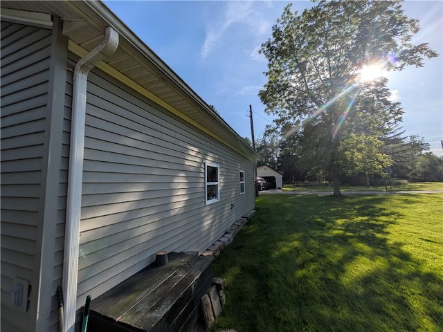 15 Clark Dr, Otto Twp, PA 16745 - view of property exterior with a yard