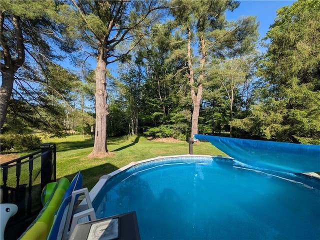15 Clark Dr, Otto Twp, PA 16745 - view of pool featuring a yard