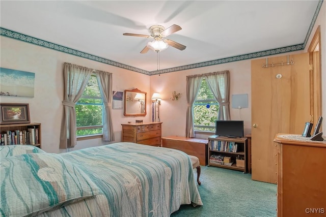 123 Town Line Rd, Volney, NY 13069 - bedroom with carpet flooring and ceiling fan