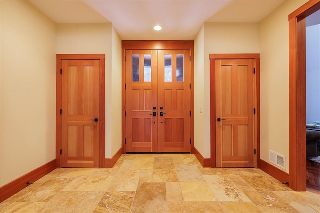 42 Lake Lacoma Dr, Perinton, NY 14534 - foyer featuring stone finish floors and recessed lighting