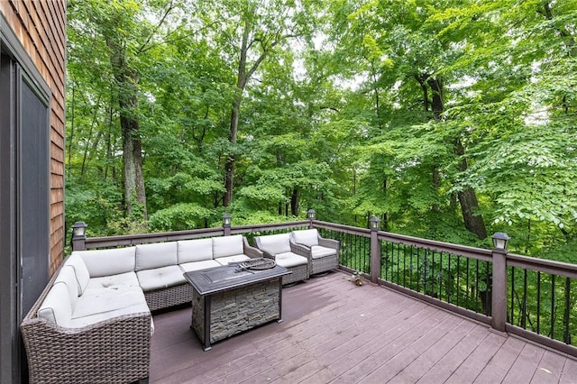 42 Lake Lacoma Dr, Perinton, NY 14534 - wooden terrace featuring outdoor lounge area