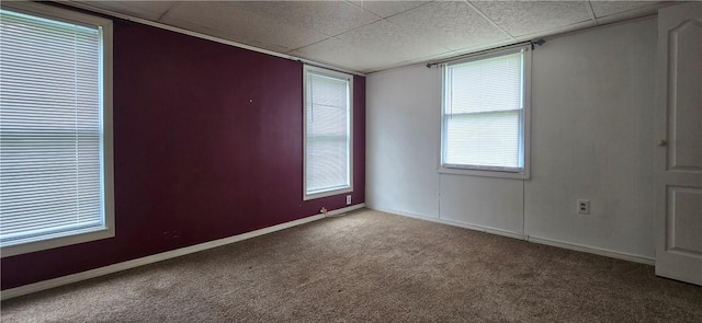 12655 Berwick, Tpke, PA 16925 - carpeted spare room with a drop ceiling and baseboards