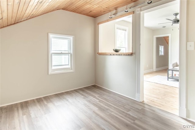 810 Superior St, Watertown City, NY 13601 - bonus room with wooden ceiling, wood finished floors, a ceiling fan, and lofted ceiling