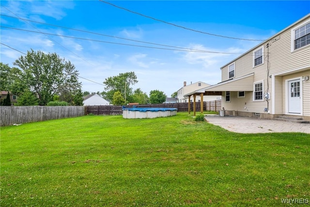 182 Fawn, West Seneca, NY 14224 - fenced backyard featuring a patio and entry steps