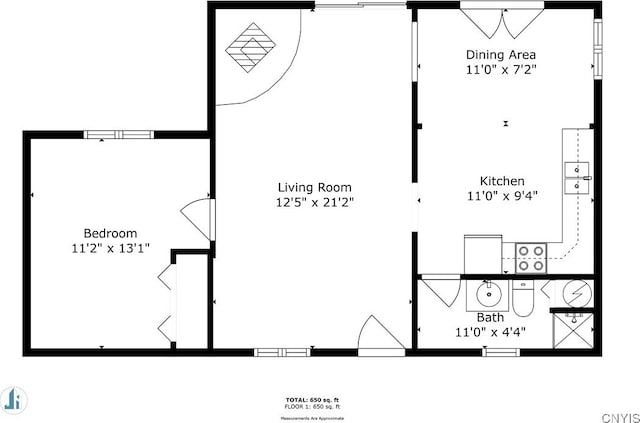 5366 Clark Point Rd, Henderson, NY 13651 - view of floor plan / room layout