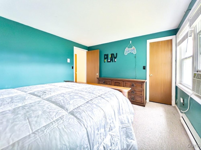 4753 Freestone Rd, Clay, NY 13090 - carpeted bedroom with a baseboard heating unit