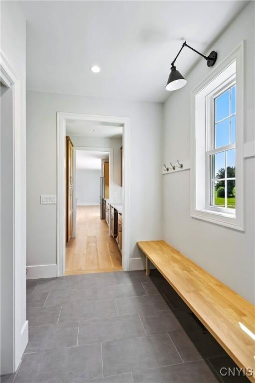 3745 Fisher Rd, Skaneateles, NY 13152 - mudroom featuring recessed lighting and tile patterned floors