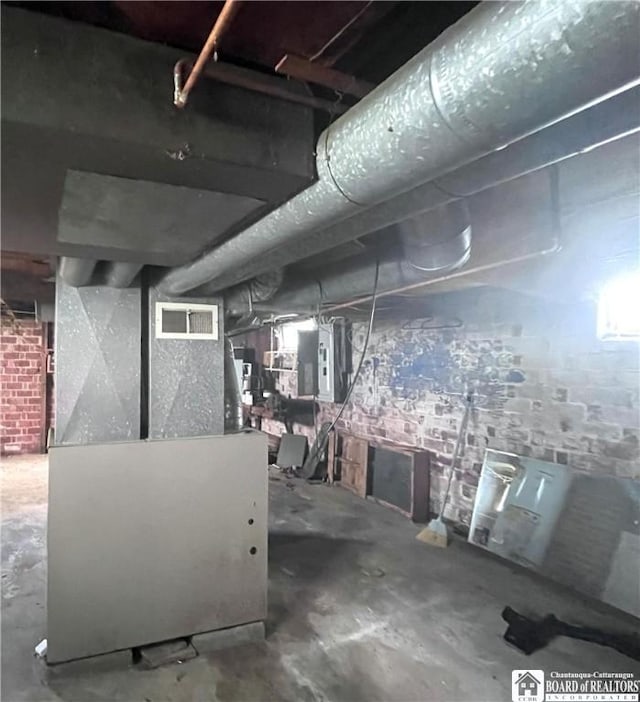 1504 River St, Olean, NY 14760 - unfinished below grade area with electric panel