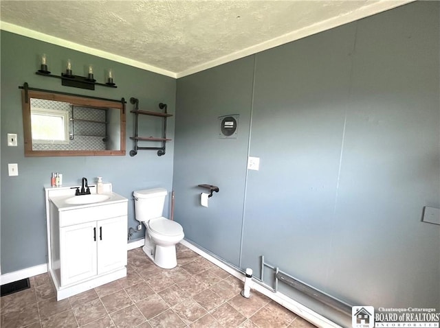 1504 River St, Olean, NY 14760 - bathroom with a textured ceiling and vanity