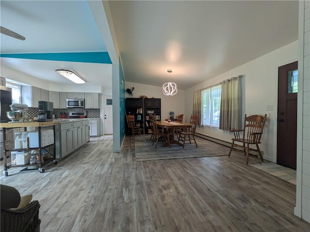 1525 S Ave, Lewis Run, PA 16738 - dining space with wood finished floors