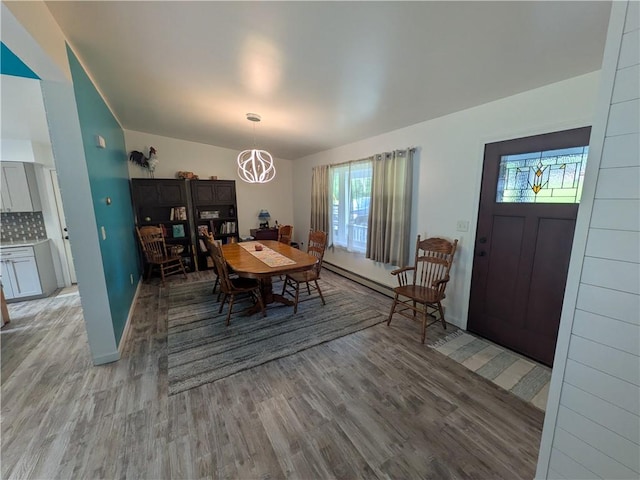 1525 S Ave, Lewis Run, PA 16738 - dining room with light wood finished floors, plenty of natural light, and a chandelier