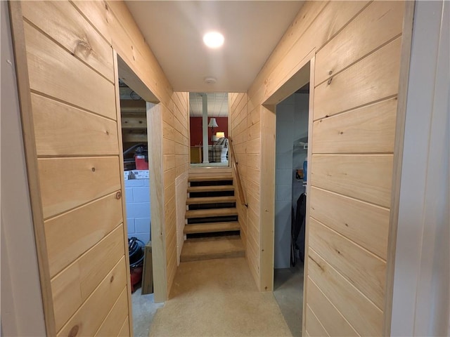 1525 S Ave, Lewis Run, PA 16738 - hall featuring wooden walls