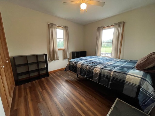 458 County Road 16, Plymouth, NY 13832 - bedroom featuring wood finished floors and a ceiling fan
