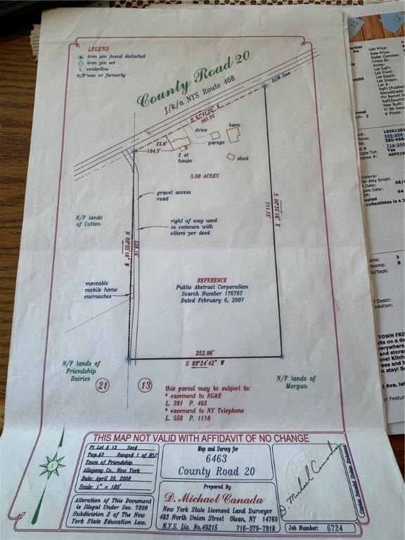 6463 County Road 20, Friendship, NY 14739 - map / location
