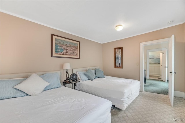 6188 Lake St, Aurelius, NY 13034 - bedroom with light carpet and ornamental molding