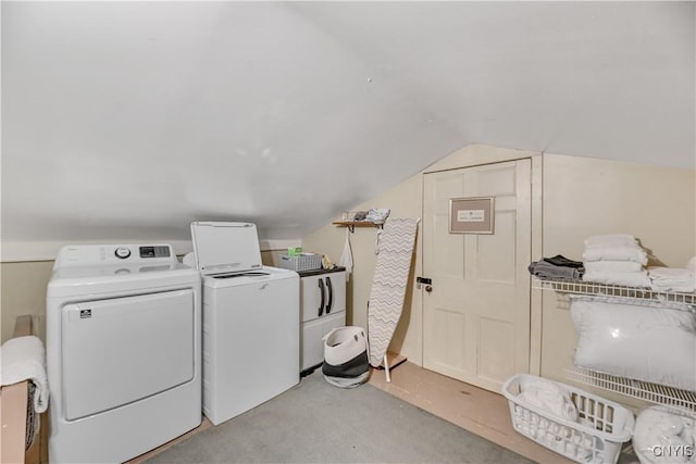 6188 Lake St, Aurelius, NY 13034 - washroom with washer and clothes dryer and light colored carpet