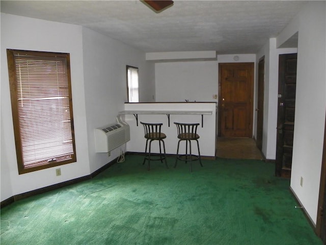 202-204-206 N Monroe St, Reading, NY 14891 - unfurnished dining area featuring carpet and a wall mounted air conditioner
