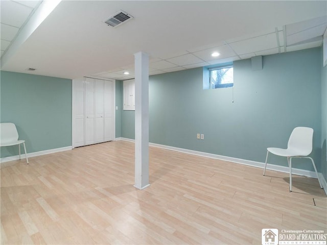 29 Elm Ln Unit 24, Chautauqua, NY 14722 - basement with light wood-style floors and recessed lighting