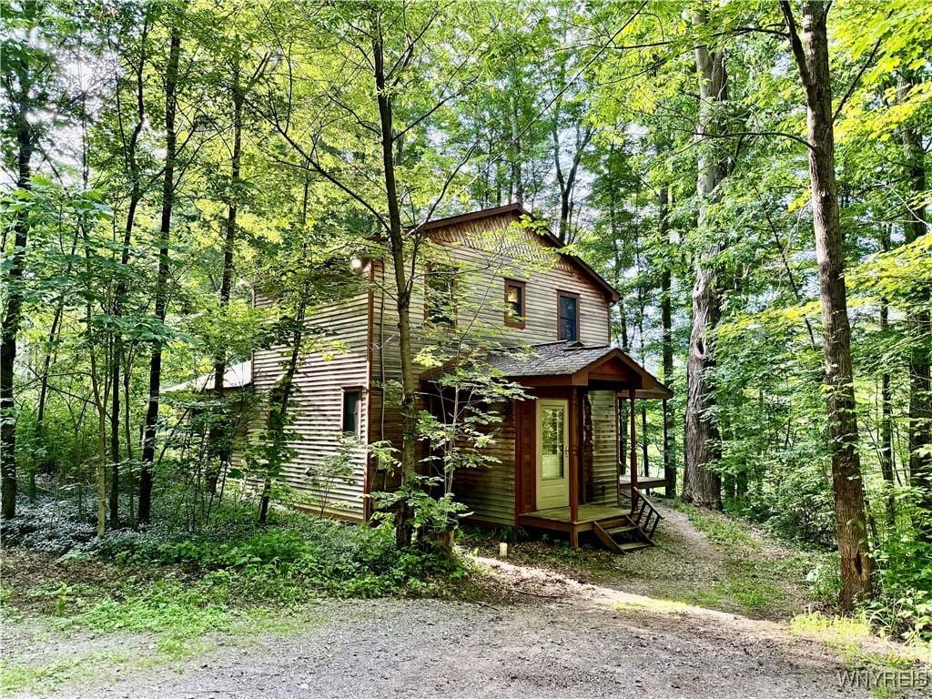 7084A Boston Colden Rd Unit A, Boston, NY 14025 - view of front of property featuring a forest view