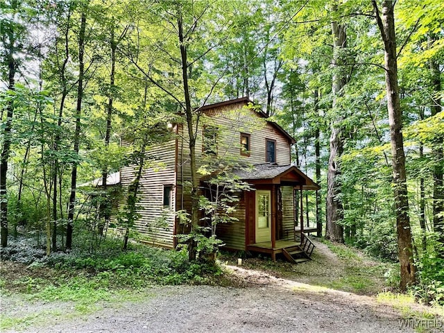 7084A Boston Colden Rd Unit A, Boston, NY 14025 - view of front of property featuring a forest view