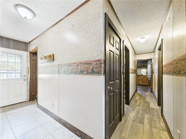 1029 Barden Brk, Ceres, PA 16731 - hall with a textured ceiling and light wood-style flooring