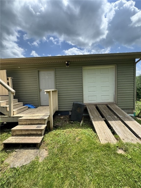 1029 Barden Brk, Ceres, PA 16731 - rear view of property featuring a storage unit