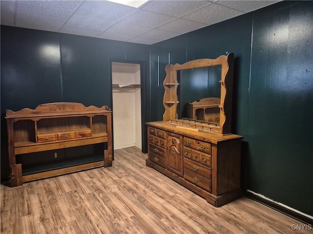 313 W 3rd St S, Fulton, NY 13069 - interior space with light wood-type flooring and a drop ceiling
