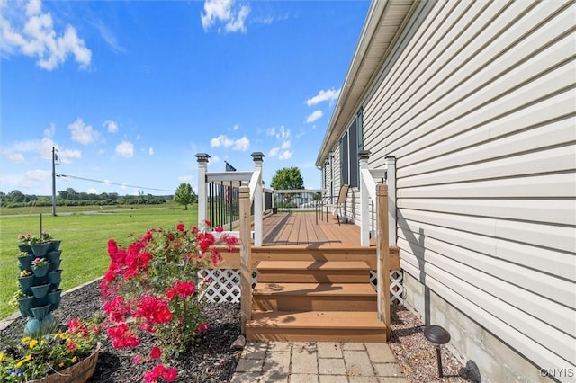 13489 Case Rd, Lyme, NY 13622 - deck featuring a yard
