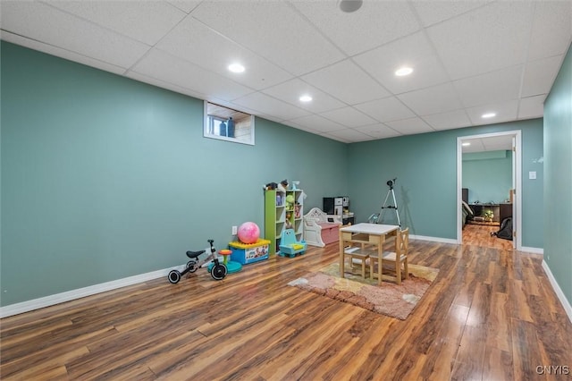 13489 Case Rd, Lyme, NY 13622 - playroom featuring wood finished floors and recessed lighting