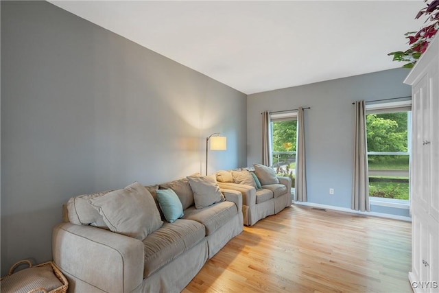 8879 Kilkenny Dr, Lysander, NY 13027 - living room featuring light wood finished floors and baseboards