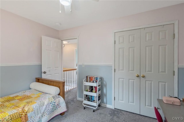 8879 Kilkenny Dr, Lysander, NY 13027 - carpeted bedroom featuring a closet and a ceiling fan