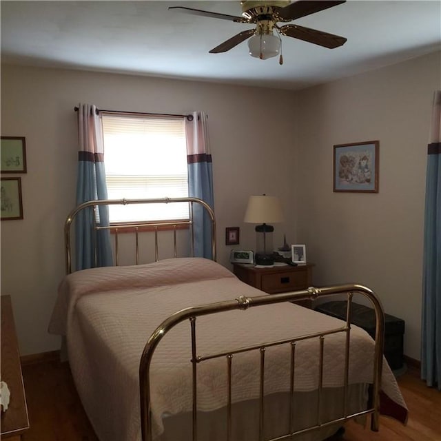 56 Briarcliff, Horseheads, NY 14845 - bedroom with wood finished floors and ceiling fan