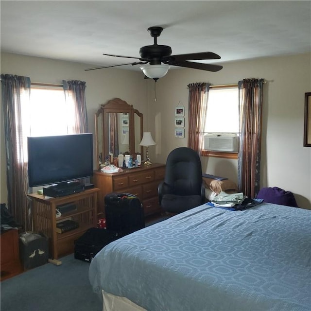 56 Briarcliff, Horseheads, NY 14845 - bedroom featuring cooling unit and a ceiling fan