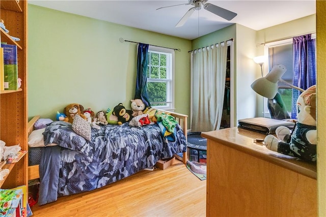 5978 State Route 21st Hwy, Williamson, NY 14589 - bedroom with wood finished floors and a ceiling fan
