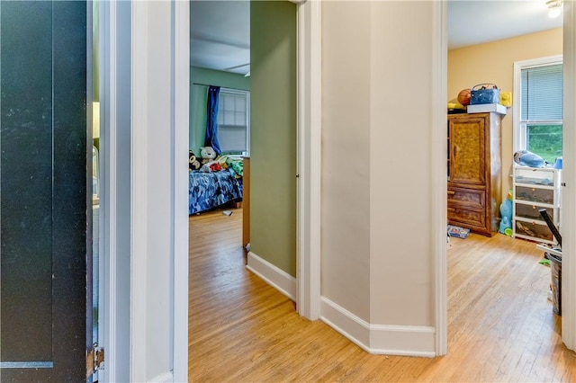 5978 State Route 21st Hwy, Williamson, NY 14589 - hallway featuring light wood-type flooring and baseboards