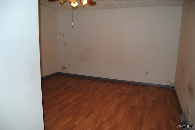 3028 Welch Ave, Niagara Falls, NY 14303 - spare room with a ceiling fan and wood finished floors