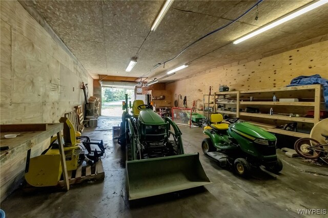 2035 Centerline Rd, Sheldon, NY 14167 - garage featuring a workshop area