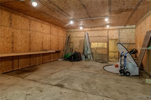 2035 Centerline Rd, Sheldon, NY 14167 - below grade area featuring wooden walls