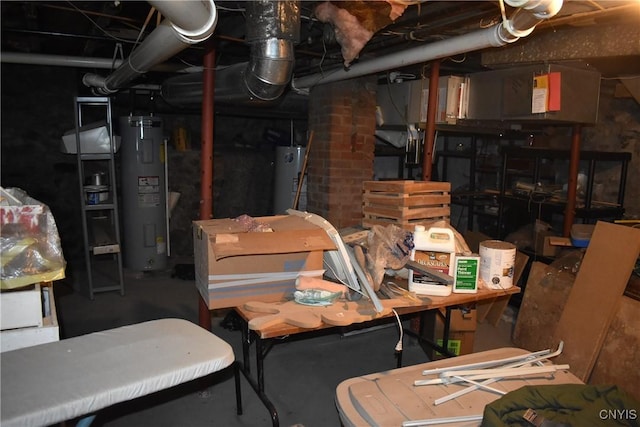 20 E Main St, Cortland, NY 13045 - unfinished below grade area featuring water heater