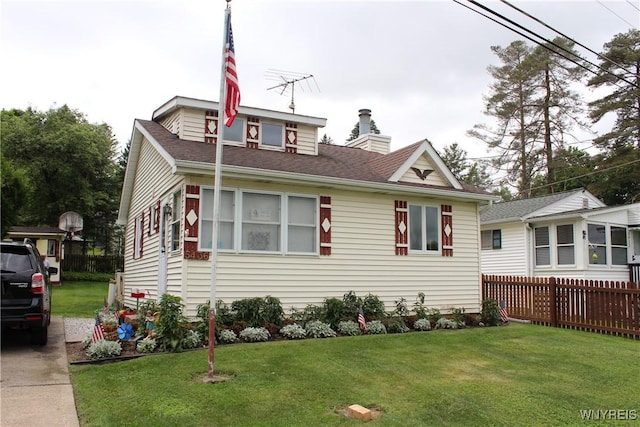 5436 Java Lake Rd, Java, NY 14009 - view of front of home with a shingled roof and a chimney